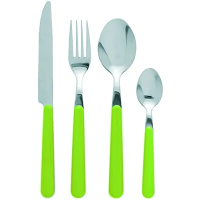 Immagine di Excelsa Jolly Servizio 24 Posate, Acciaio Inossidabile, Verde, unità