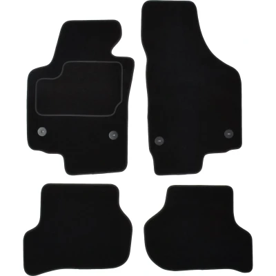 Immagine di MAMMOOTH A041 SET30 PRM 01 Set tappetino Tessile anteriore e posteriore 4 nero SEAT: Altea XL,
