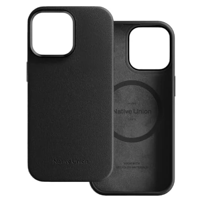 Immagine di Native Union Custodia Attiva Compatibile con MagSafe e Magneti Integrati Design Robusto Materiali Riciclati Protezione Anticaduta fino a 10ft per iPhone 15 Pro Max (Nero)