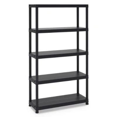 Immagine di Toomax scaffale a 5 ripiani in plastica universal 104 nero, colore dimensioni 100x40x180h cm.