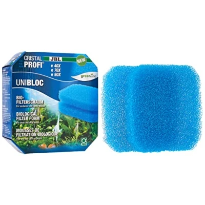 Immagine di JBL UniBloc 6016100 Bio Filter Foam Insert for Aquarium CristalProfi e 40X, 70X, 90X, 2 Pack