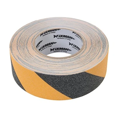 Immagine di Fixman 190583 Nastro anti scivolo 50 mm x 18 m Nero/Giallo