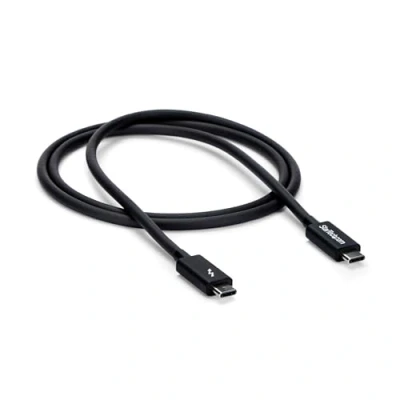 Immagine di StarTech.com Cavo Thunderbolt 3 Passivo da 1m, 20Gbps, 100W PD, 4K, Certificato Thunderbolt, Compatibile con USB4/DP Alt Mode, Thunderbolt4, USB 3.2/Type C (TBLT3MM1M)