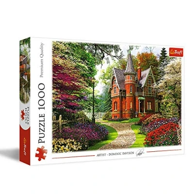 Immagine di Trefl 1000 Elementi, Stile, casa, Alberi, Fiori, Colori, Te, intrattenimento Creativo, Divertimento, Regalo, Classico Puzzle Villetta Vittoriana, 103557