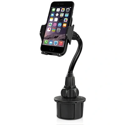 Immagine di Macally MCUPXL supporto portabicchiere per auto con collo di 10 cm flessibile e regolabile iPhone, smartphone telefono cellulare