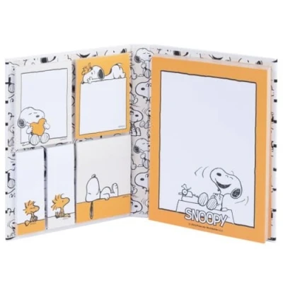 Immagine di Grupo Erik: Set Block notes Snoopy blocchetti Memo con Note Adesive di Snoopy, 6 in 3 formati diversi, sticky personalizzate, Cancelleria Peanuts