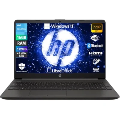 Immagine di HP 250 G9, Notebook Computer Portatile, Intel N4500, Display HD da 15,6&quot;, Ram 16 Gb DDR4, SSD NVMe 512 Gb, W11 Pro, Libre Office Preconfigurato