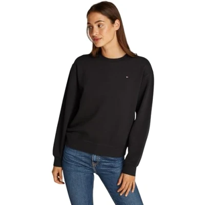 Immagine di Tommy Hilfiger FLAG ON Chest Felpa, Donna, Taglia: XS, Black