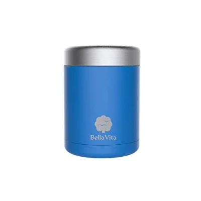 Immagine di BELLA VITA Contenitore termico per alimenti, in acciaio, colore blu 460 ml