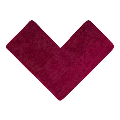 Immagine di WohnDirect Tappetino da doccia angolare berry ideale per cabine quadrate, può essere combinato in un set, antiscivolo e lavabile tappeti bagno &amp; 50 x 100 cm