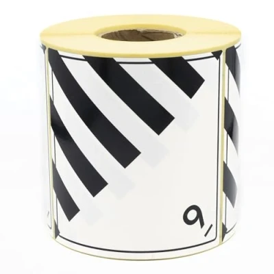 Immagine di MD Labels 500 etichette pericolose classe 9 Miscellaneous Varie sostanze e oggetti pericolosi 100 x mm carta bianco/nero autoadesivo