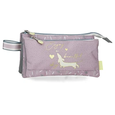 Immagine di Enso Beautiful day Astuccio triplo viola 22x12x5 cm Poliestere