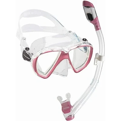 Immagine di Cressi Set Ranger &amp; Dry High quality Snorkel for Adults, Mask and in Practical Case