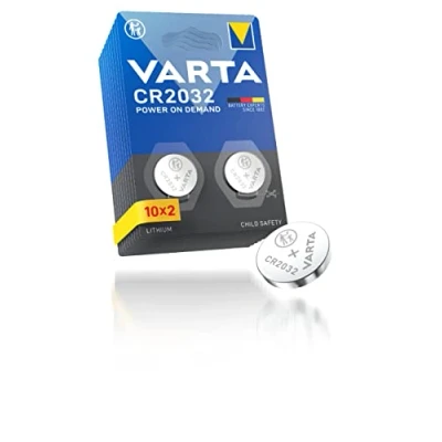 Immagine di VARTA Pile a Bottone CR2032, confezione da 20, Power on Demand, Lithium, 3V, imballaggio sicuro per i bambini, dispositivi Smart Home, chiavi dell&#039;auto e altre applicazioni [Esclusivo su Amazon]