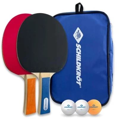 Immagine di Donic Schildkröt Set da Ping Pong Hobby per 2 Giocatori, Racchette, 3 Palline, in una Borsa Transportabile, 788602