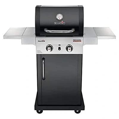 Immagine di Char Broil Professional Serie 2200 B Grill Barbecue a Gas con 2 Fuochi Tecnologia TRU Infrared, Finitura Nera