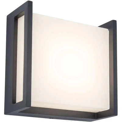 Immagine di Lutec QUBO 5195401118 Lampada da parete per esterni a LED (monocolore) Antracite