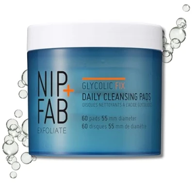 Immagine di Nip+Fab Glycolic Fix, Dischetti esfolianti all&#039;acido glicolico per la cura quotidiana del viso (1 x 60 pads)