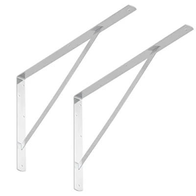 Immagine di SOTECH Set di 2 supporti per scaffali (600 x 375 40 mm, zincati, verniciati a polvere), con traversa stabilizzazione