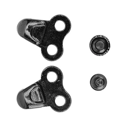 Immagine di 20 paia di scarpe in lega ganci pizzo stivale sicuro fibbie per lacci con rivetti arrampicata da trekking accessori esterno[11*7*1cm #8 Gun Color]Accessori lavorazione