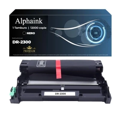 Immagine di alphaink Tamburo Drum Compatibile con Brother DR 2300 DR2300 per HL L2300D L2340DW L2360DN L2365DW DCP L2500D L2520DW L2560DW L2540DN MFC L2700DW L2740DW L2720DW L2740