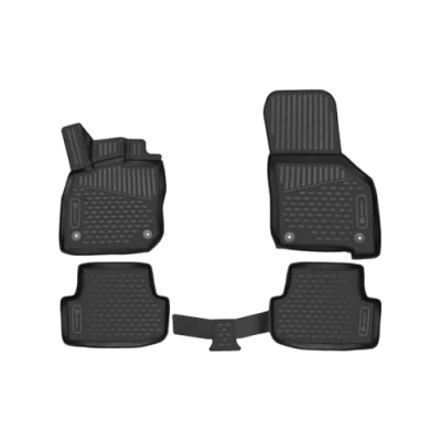 Immagine di Element tappetini in Gomma 3D Premium su Misura Adatti per Citroen C4 Cactus, Mk1 (I), 2014 , 4 Pezzi.