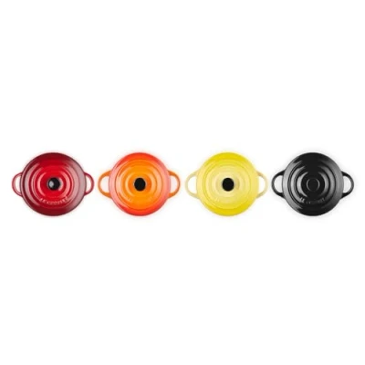 Immagine di Le Creuset Serving Pan / Mini Casserole 4 pieces Signature Fire and Flame ø 10 cm 250 ml