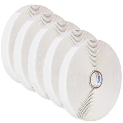 Immagine di ADHES Butyl Seal Tape, 1/2&quot; x 30&#039; 1/8&quot; Repair Tape for RV, Trailer, Motorhome, Window, and Vent Sealing, White, 5 Rolls