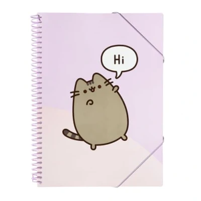Immagine di Grupo Erik: Portalistino A4 Pusheen Moments, Raccoglitore porta documenti con 30 buste, elastico e copertina flessibile, 32 x 25,5 cm, Cancelleria Pusheen, Gadget