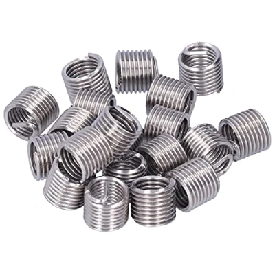 Immagine di Kit di Riparazione Filettatura M12 X 1,75, 20 Pezzi Inserti in Filo Acciaio Inossidabile Assortimento Manicotti per Viti, Inserto Filettato Convertito Pollici e Metrici(1,5D)