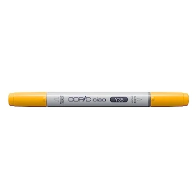 Immagine di Copic Ciao Pennarello Grafico con Doppia Punta, 11 g , Giallo (Mais), 12 x 150 mm