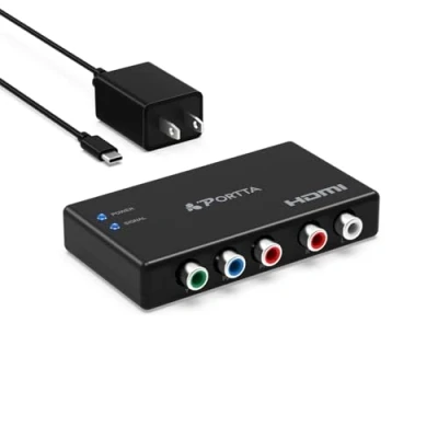 Immagine di RGB a HDMI Convertitore, Portta YPbPr Component + R L Converter v1.3 Video (YPbPr) Audio Convertitore Supporto Trasmissione 1: 1 HD 1080P per PS2 PS3 STB Xbox360 DVD HDTV ecc