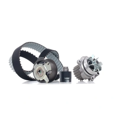 Immagine di metelligroup 30 1355 2 Kit distribuzione con pompa acqua, composto da galoppino, Cinghia di e tenditore, Pezzo Ricambio per Auto, automobile