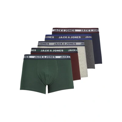 Immagine di Jack &amp; Jones Oliver Trunks 5 PACK Boxer brief, Uomo, Taglia: Medium, Dark grey melange