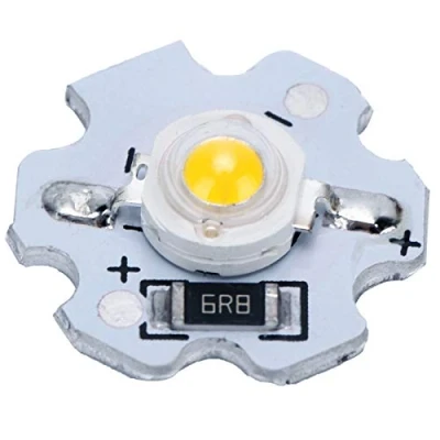 Immagine di Fafeicy Perline con Lampadina a Chip LED da 1W 5V Disponibili in più Colori per Lampada Ad Alta Potenza Super Luminose （Confezione 25）(Bianco Caldo)