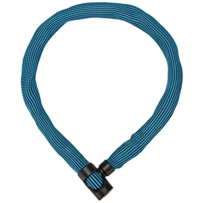 Immagine di ABUS Lucchetto a catena IVERA Chain 7210 per bicicletta con rivestimento in fibra sintetica IvyTex altamente flessibile Livello di sicurezza 8 85 cm Blu