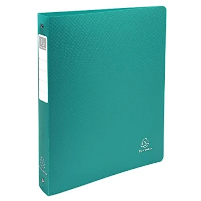 Immagine di Exacompta 51393E 1 Raccoglitore Opak Polipropilene Opaco 0.10 mm 4 Anelli Tondi 30 Dorso 40 (con Etichetta) F.to Esterno 26.8x32 cm per A4 Maxi Colore: Verde Scuro