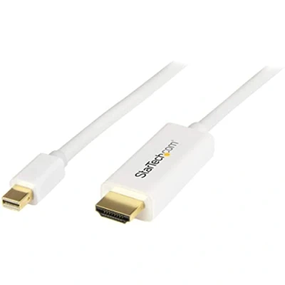 Immagine di StarTech.com MDP2HDMM2MW Cavo Adattatore Displayport a HDMI, 4K, 30Hz, 2 m, Bianco