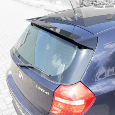 Immagine di Spoiler da tetto compatibile con BMW Serie 1 E81/E87 3/5 porte 2004 2011 (ABS Nero lucido)
