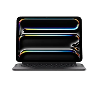 Immagine di Apple Magic Keyboard per iPad Pro 11&quot; (M4), comodissima scrivere, trackpad integrato, tasti funzione, Tedesco Nero