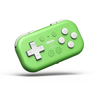 Immagine di 8Bitdo Micro Bluetooth Gamepad Pocket sized Mini Controller for Switch, Android, and Raspberry Pi, Support Keyboard Mode (Green)