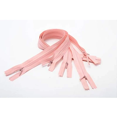 Immagine di LEDUC Trimz Invisible Zip RVNAVN3 con Cerniera, Rosa, 40 cm