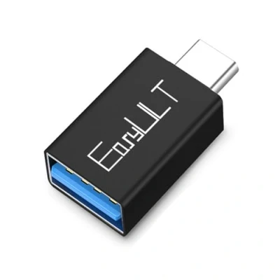 Immagine di EasyULT Adattatore da USB C a 3.0, OTG Tipo A, Conversione Thunderbolt 4/3 USB, Compatibile MacBook PRO 2021, Air 2020, Samsung Galaxy S20 S21 S22 Pixel Nero