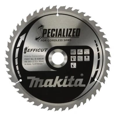 Immagine di Makita B 64630 Lama circolare 260 x 30 2.15 mm Numero di denti: 45 1 pz.