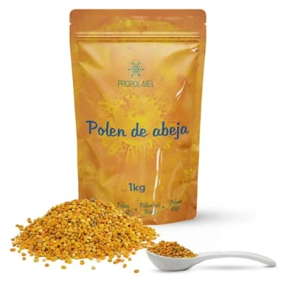 Immagine di 1000 grammi Polline proveniente da U.E. 100% naturale. dapi privo di residui. Pollini fonte proteine, amminoacidi, grassi, vitamine e minerali.
