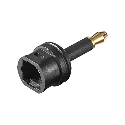 Immagine di Goobay 11922 Adattatore Audio Digitale Toslink, Toslink a Mini Nero, Confezioni da 10