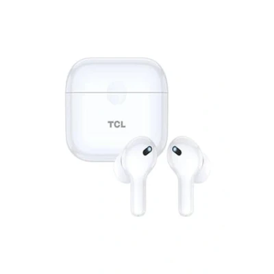Immagine di TCL Moveaudio S108 Cuffie wireless (cancellazione dei rumori con tecnologia ENC, Bluetooth 5.0, IP54, controllo touch) Pearl White [Italia]