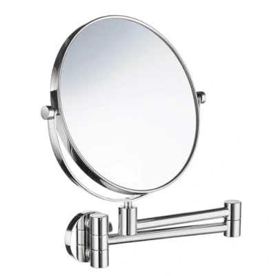 Immagine di SMEDBO FK445 Outline Shaving/Make up Mirror con braccio oscillante x7, acciaio inossidabile, cromo lucido, 33,5 x 23,5 4,8 cm