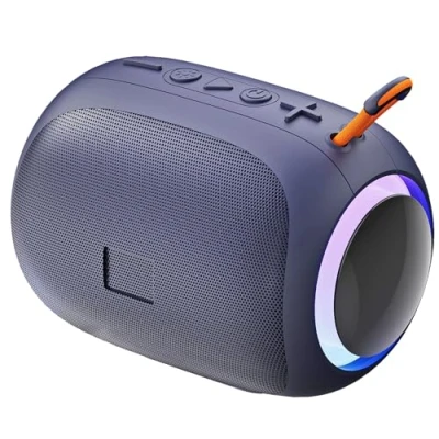 Immagine di JYX Cassa Bluetooth Portatile Potente, IPX5 Impermeabile Altoparlante Bluetooth, Accoppiamento TWS, con Suono Stereo 10W, Luce RGB, Supporta disco U, scheda TF, AUX YH
