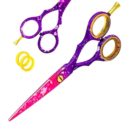 Immagine di Forbici da parrucchiere taglio per capelli barbiere Lama di rasoio in acciaio ad alto tenore carbonio parrucchieri, uomini, donne e bambini